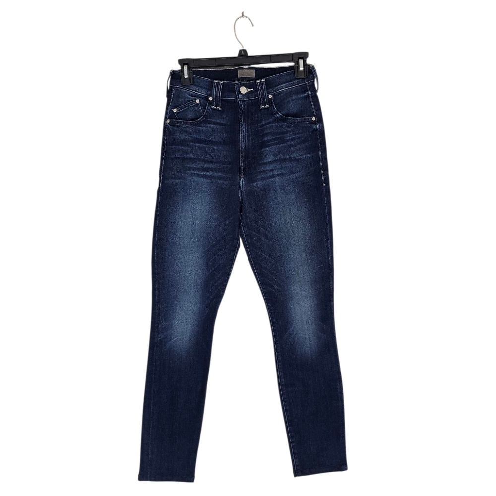 Mother The Diamond Swooner High Rise Skinny Ankle Dark Blue Jeans 27 Preowned